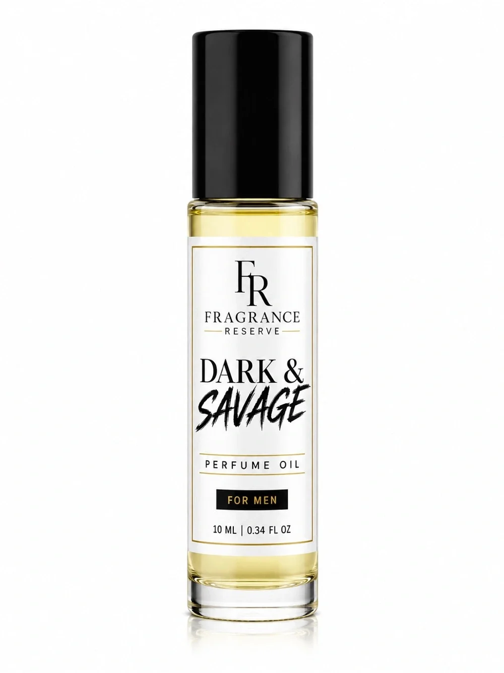 Dark & Savage Perfume Oil for Men — Black/Gold